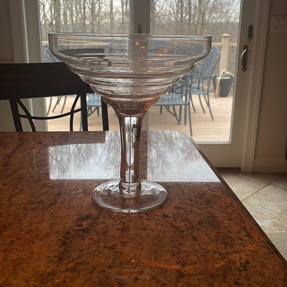 Other Large Glass Shaped Margarita Glass Poshmark